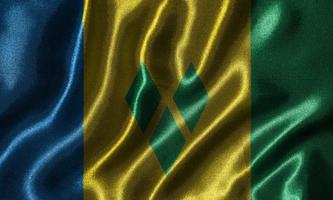 Wallpaper by Saint Vincent and Grenadines flag and waving flag. photo