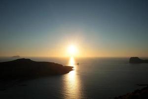 Balos beach sunshine lagoon crete island summer 2020 covid-19 holidays photo