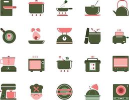 Web kitchen cooking flaticon vector