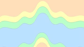 Pastel colour shape abstract background with blue green yellow