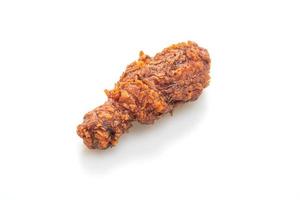 Fried chicken on white background photo