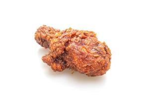 Fried chicken on white background photo