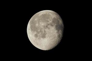 Waning gibbous moon photo