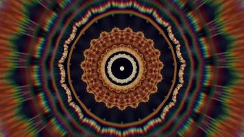 Fractal circular dream background for meditation video