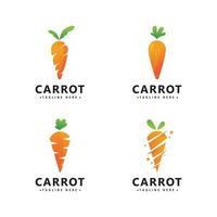 Carrot Logo Icon Vector Design Template