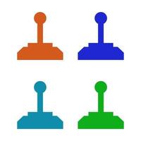 Joystick illustrated on background vector