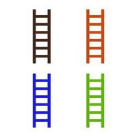 Ladder illustrated on a white background vector