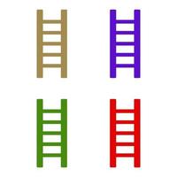 Ladder illustrated on a white background vector