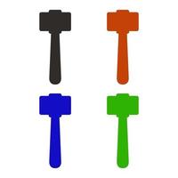 Hammer illustrated on a white background vector