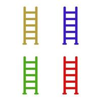 Ladder illustrated on a white background vector