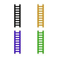 Ladder illustrated on a white background vector