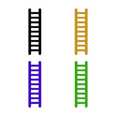 Ladder illustrated on a white background