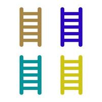 Ladder illustrated on a white background vector