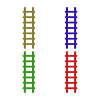 Ladder illustrated on a white background vector