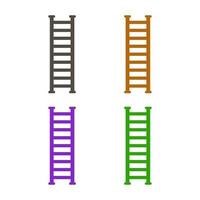 Ladder illustrated on a white background vector