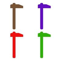 Hammer illustrated on a white background vector