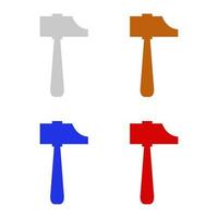 Hammer illustrated on a white background vector