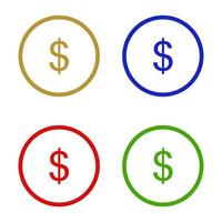 Money illustrated on a white background vector