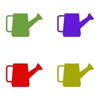 Watering can illustrated on a white background vector