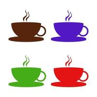Coffee cup illustrated on white background vector