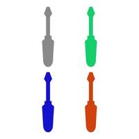 Screwdriver illustrated on a white background vector