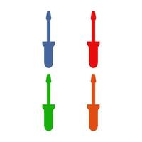 Screwdriver illustrated on a white background vector