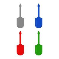 Screwdriver illustrated on a white background vector