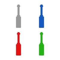 Screwdriver illustrated on a white background vector