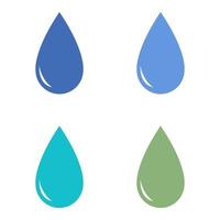 water drops illustrated on white background vector