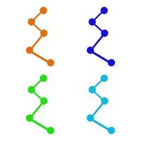 Atom illustrated on a white background vector