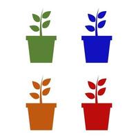 Plant illustrated on white background vector