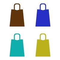 Shopping bag illustrated on a white background vector