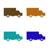 Truck Illustrated On White Background vector