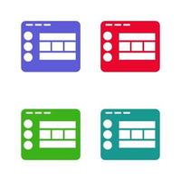 Browser Illustrated On White Background vector