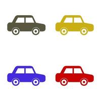 Car Illustrated On White Background vector