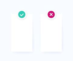 positive and negative list, vector design