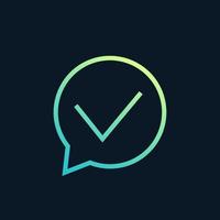 tick, check mark, correct icon vector