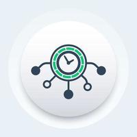 time management concept, vector