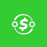 cost optimization, financial vector icon