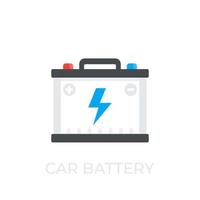 car battery, accumulator vector icon