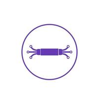 optic cable icon on white vector