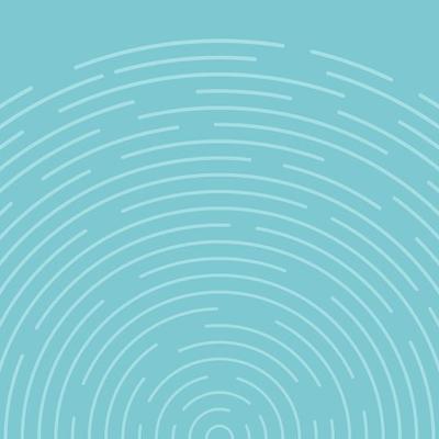 Abstract blue circles spin pattern lines background.