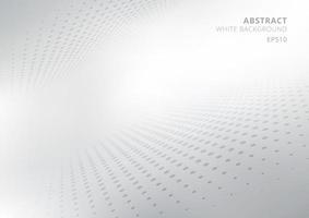 Abstract white and gray gradient perspective background halftone vector