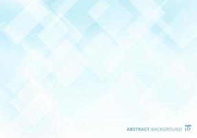 Abstract squares pattern layer geometric white and blue background vector