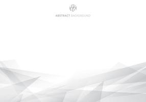 Abstract white and gray polygonal header background with copy space. vector