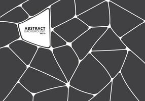 Abstract gray and white geometric voronoi background vector