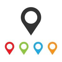 vector illustration of location icon. map pointer symbol