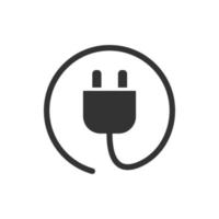 electric plug vector icon symbol