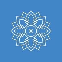 a simple modern mandala illustration vector images