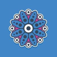 a simple modern mandala illustration vector images